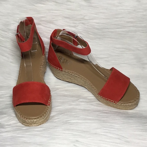 franco sarto red sandals